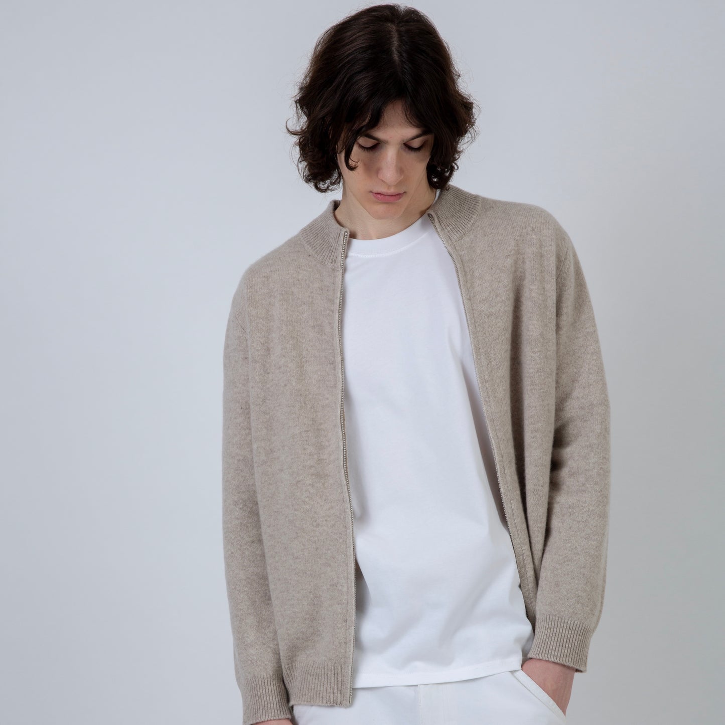 MERINO SPRING CARDIGAN | BEIGE