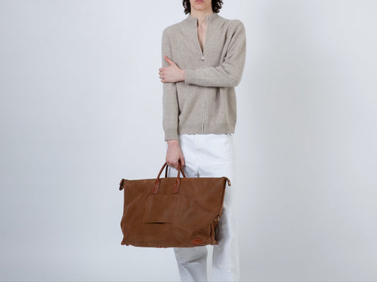 WEEKENDER NO. 1 LEATHER TRAVEL BAG | BROWN