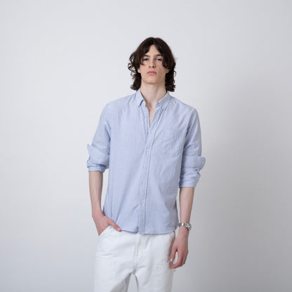 COTTON YACHT SHIRT | BLUE STRIPED