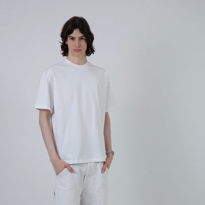 HEAVYWEIGHT ESSENTIAL COTTON TEE | WHITE