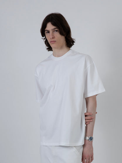 HEAVYWEIGHT ESSENTIAL COTTON TEE | WHITE