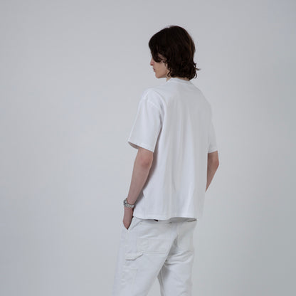 HEAVYWEIGHT ESSENTIAL COTTON TEE | WHITE