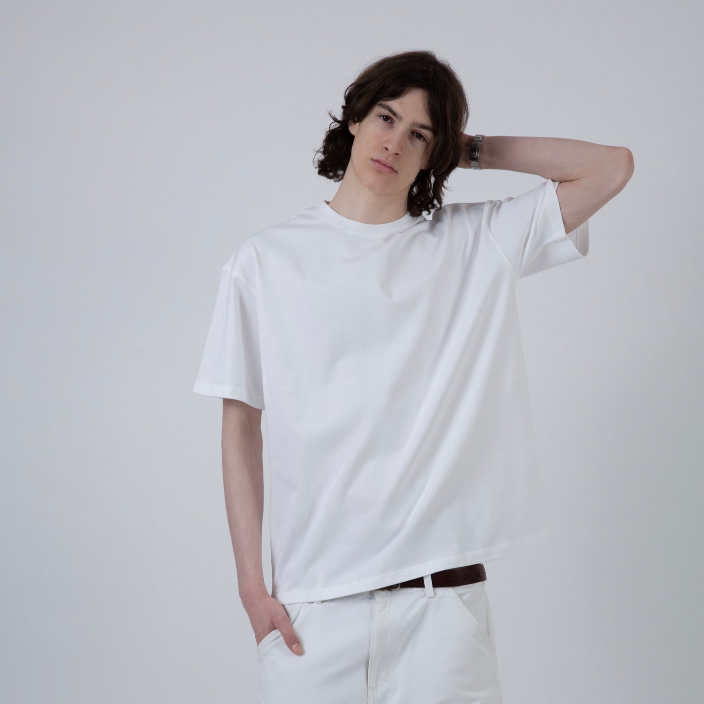 HEAVYWEIGHT ESSENTIAL COTTON TEE | WHITE
