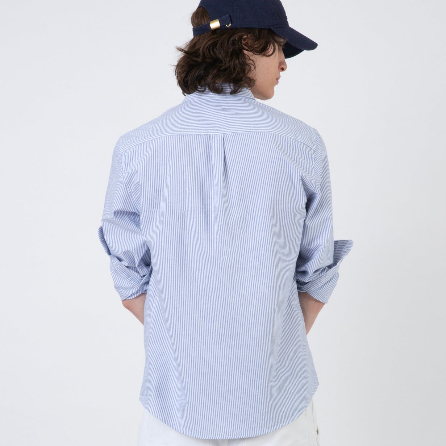 COTTON YACHT SHIRT | BLUE STRIPED