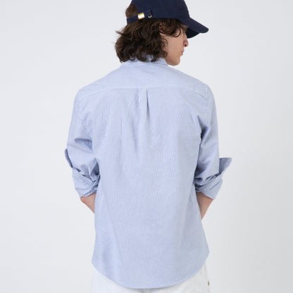 COTTON YACHT SHIRT | BLUE STRIPED