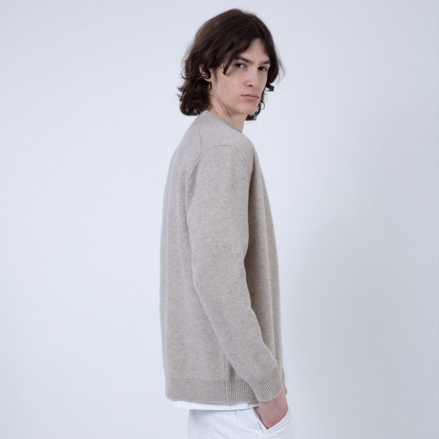 MERINO SPRING CARDIGAN | BEIGE