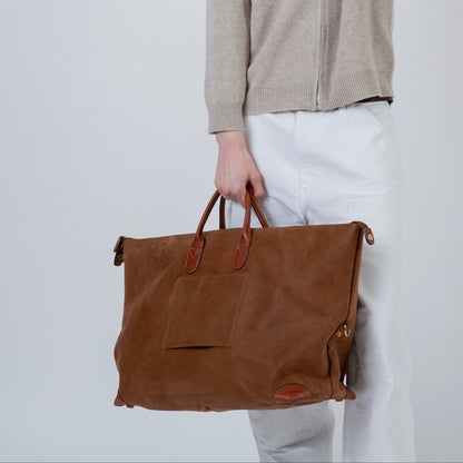 WEEKENDER NO. 1 LEATHER TRAVEL BAG | BROWN