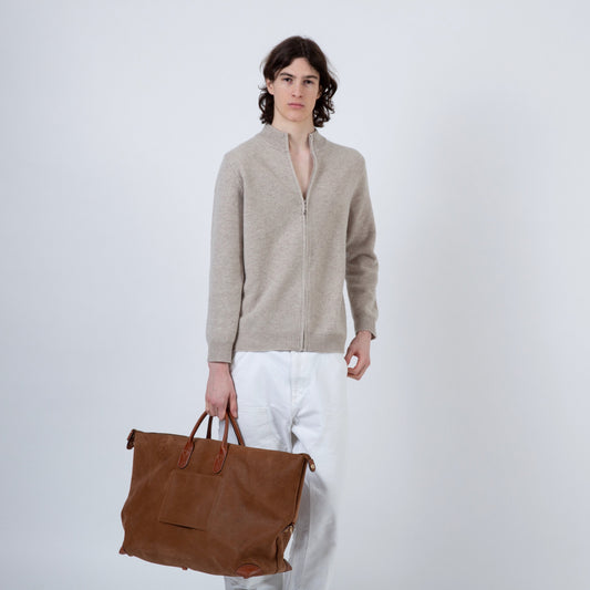 WEEKENDER NO. 1 LEATHER TRAVEL BAG | BROWN