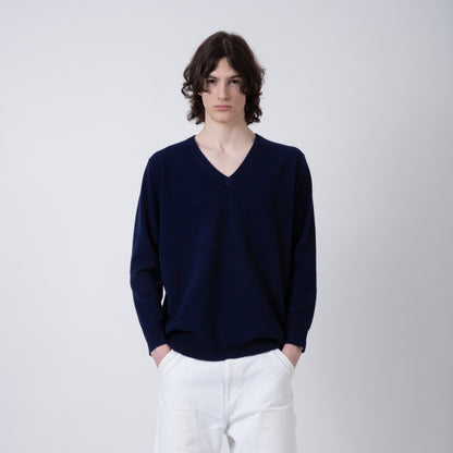 MERINO WOOL SWEATER | NAVY