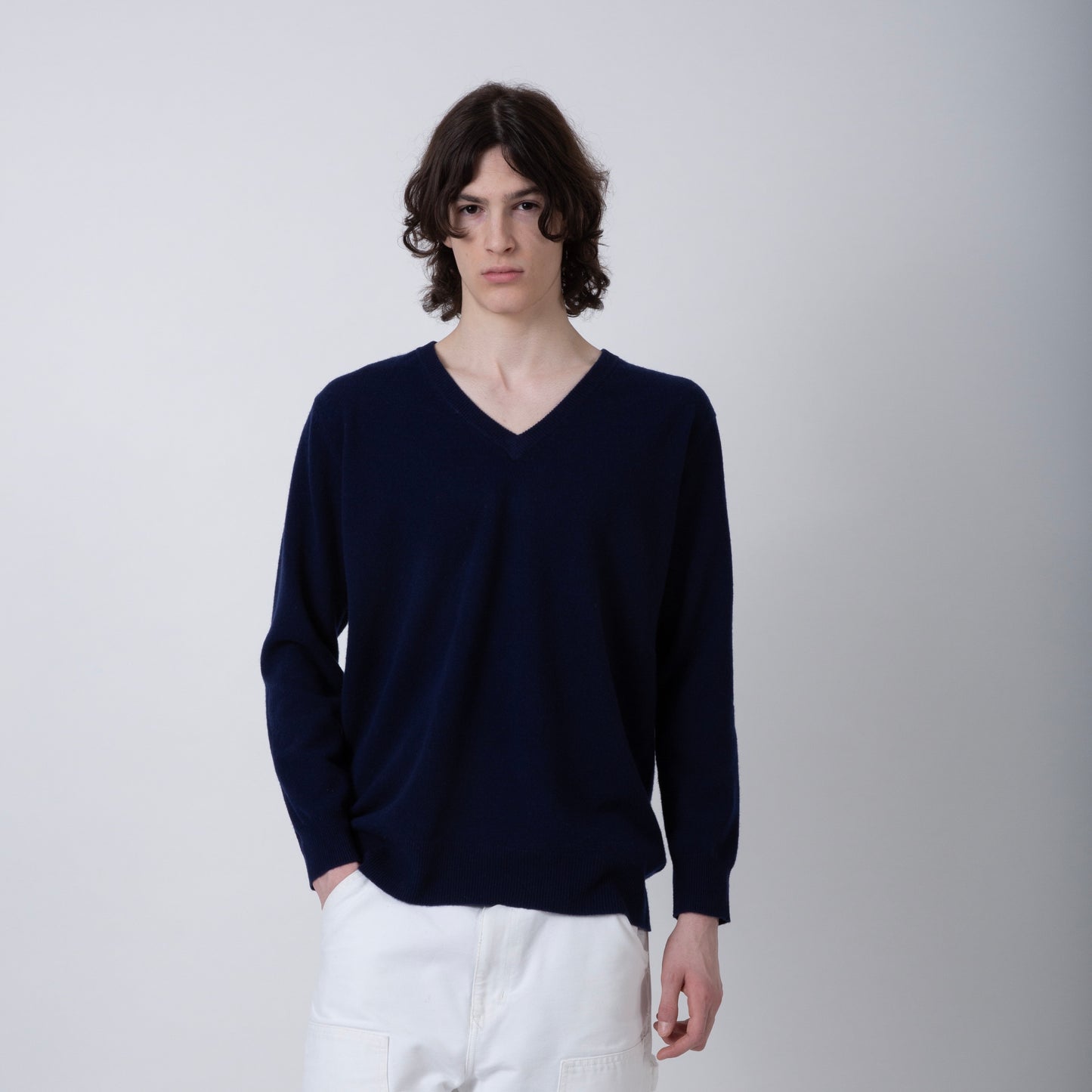 MERINO WOOL SWEATER | NAVY