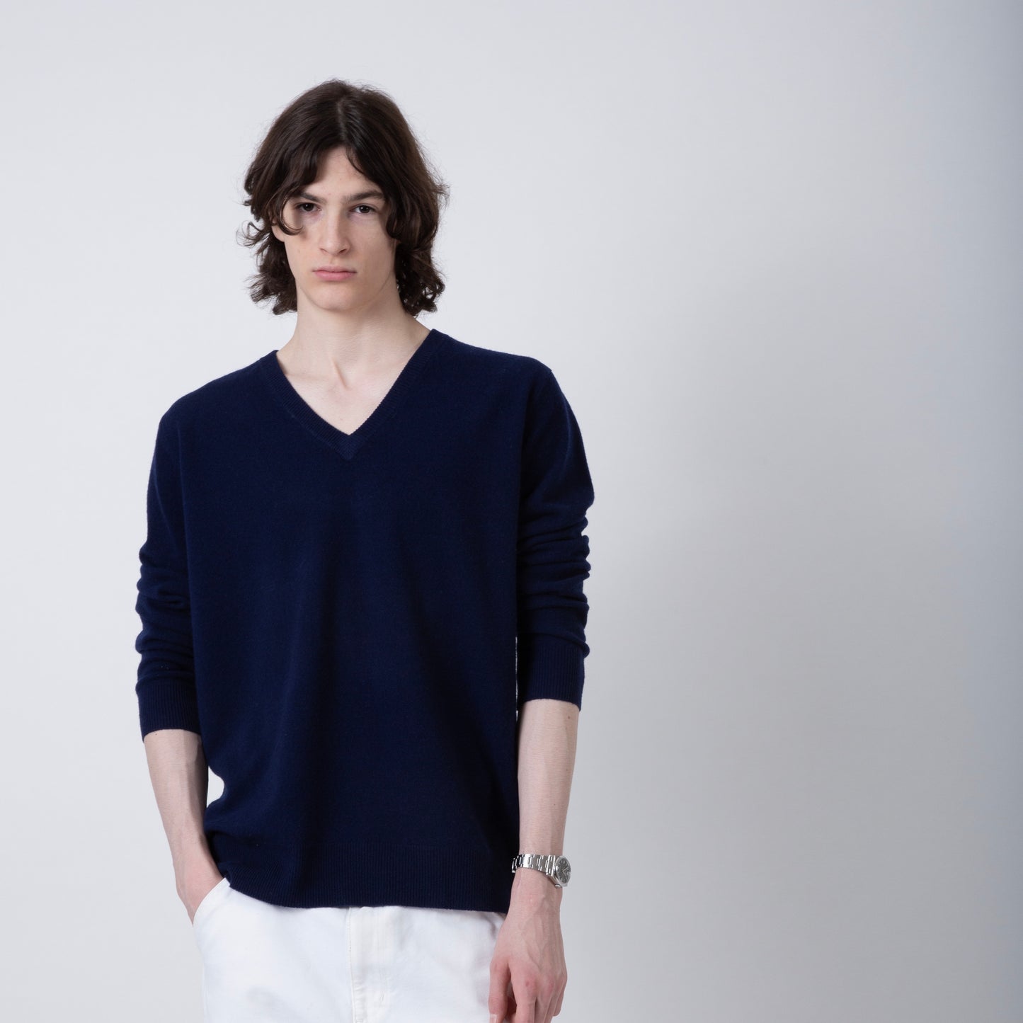 MERINO WOOL SWEATER | NAVY