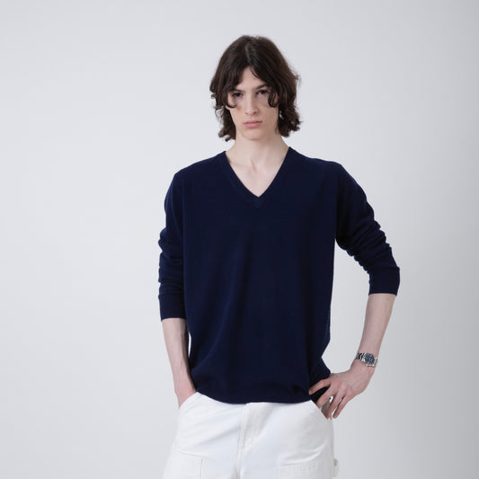 MERINO WOOL SWEATER | NAVY