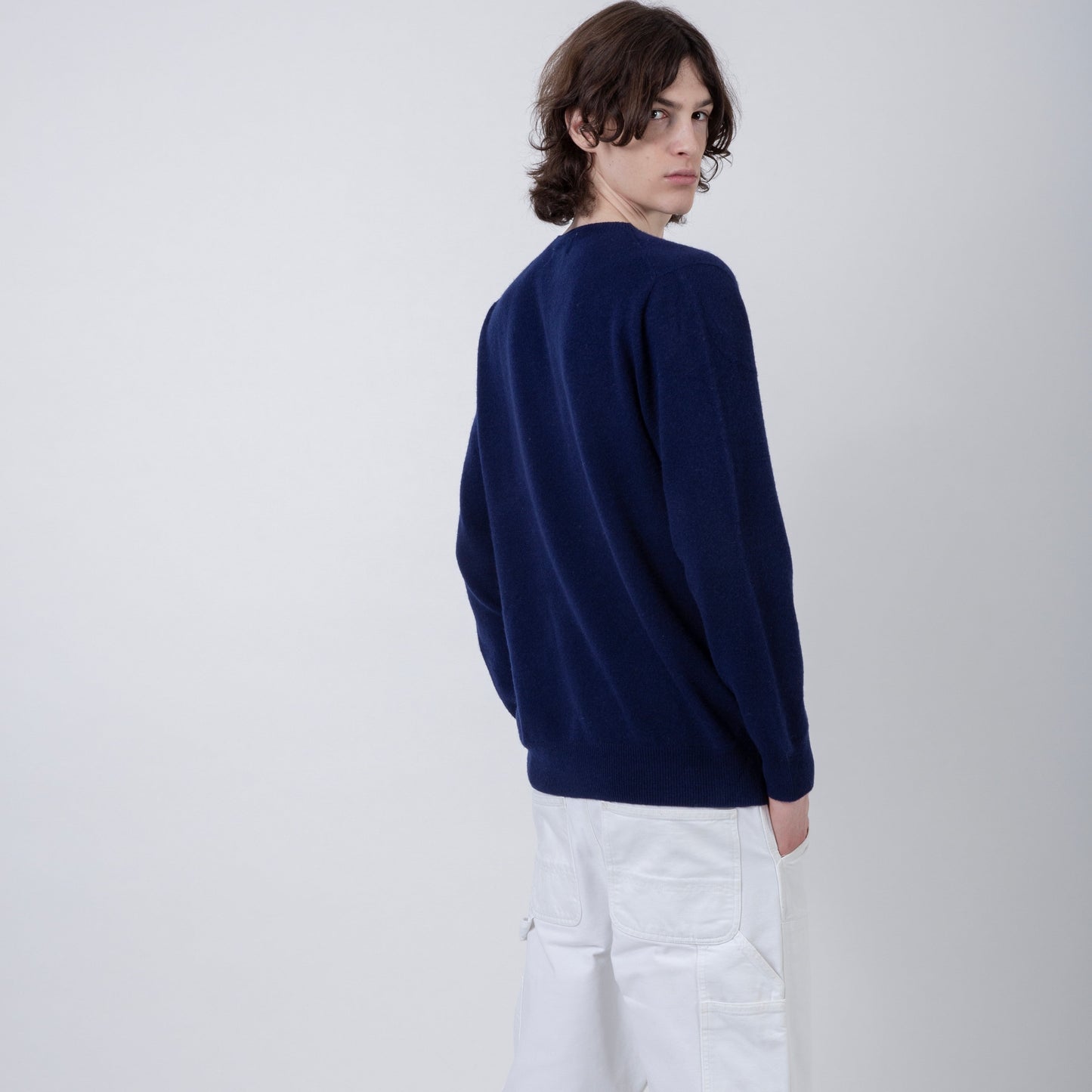 MERINO WOOL SWEATER | NAVY
