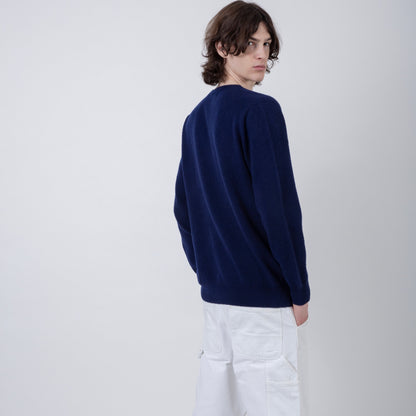 MERINO WOOL SWEATER | NAVY