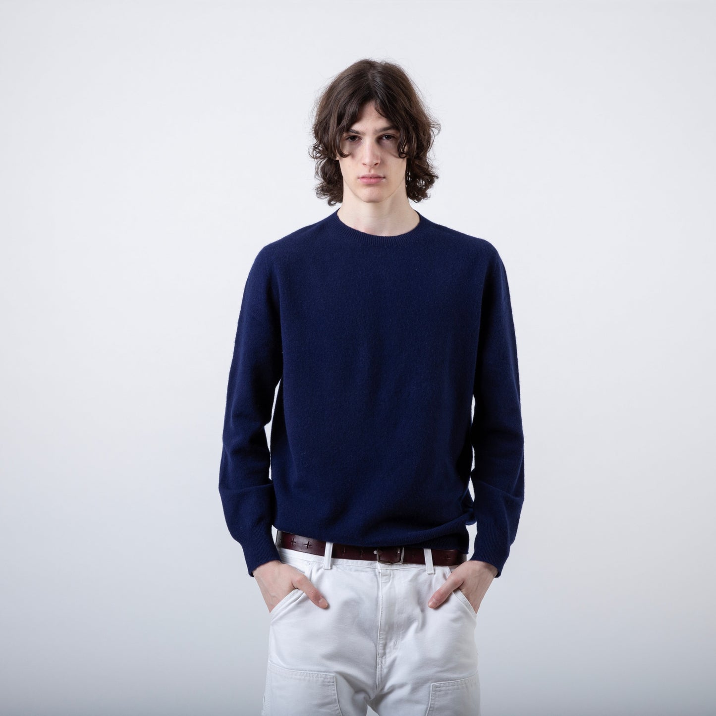 MERINO WOOL SWEATER | NAVY