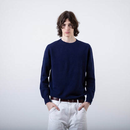 MERINO WOOL SWEATER | NAVY