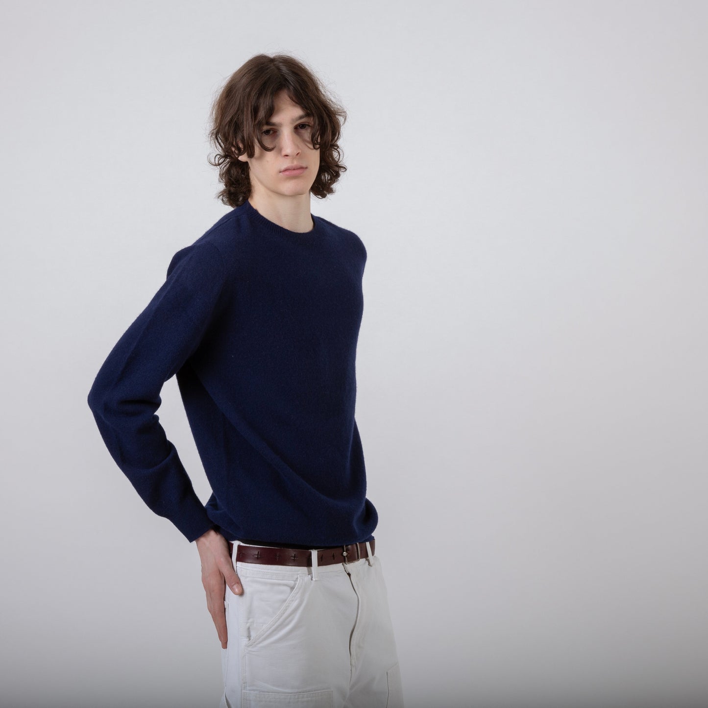 MERINO WOOL SWEATER | NAVY