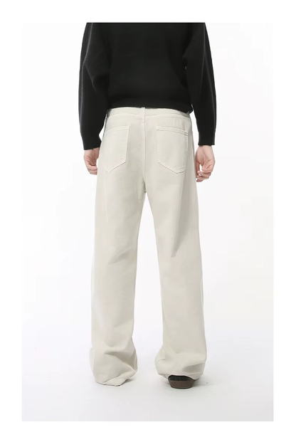 STRAIGHT CUT DENIM | WHITE